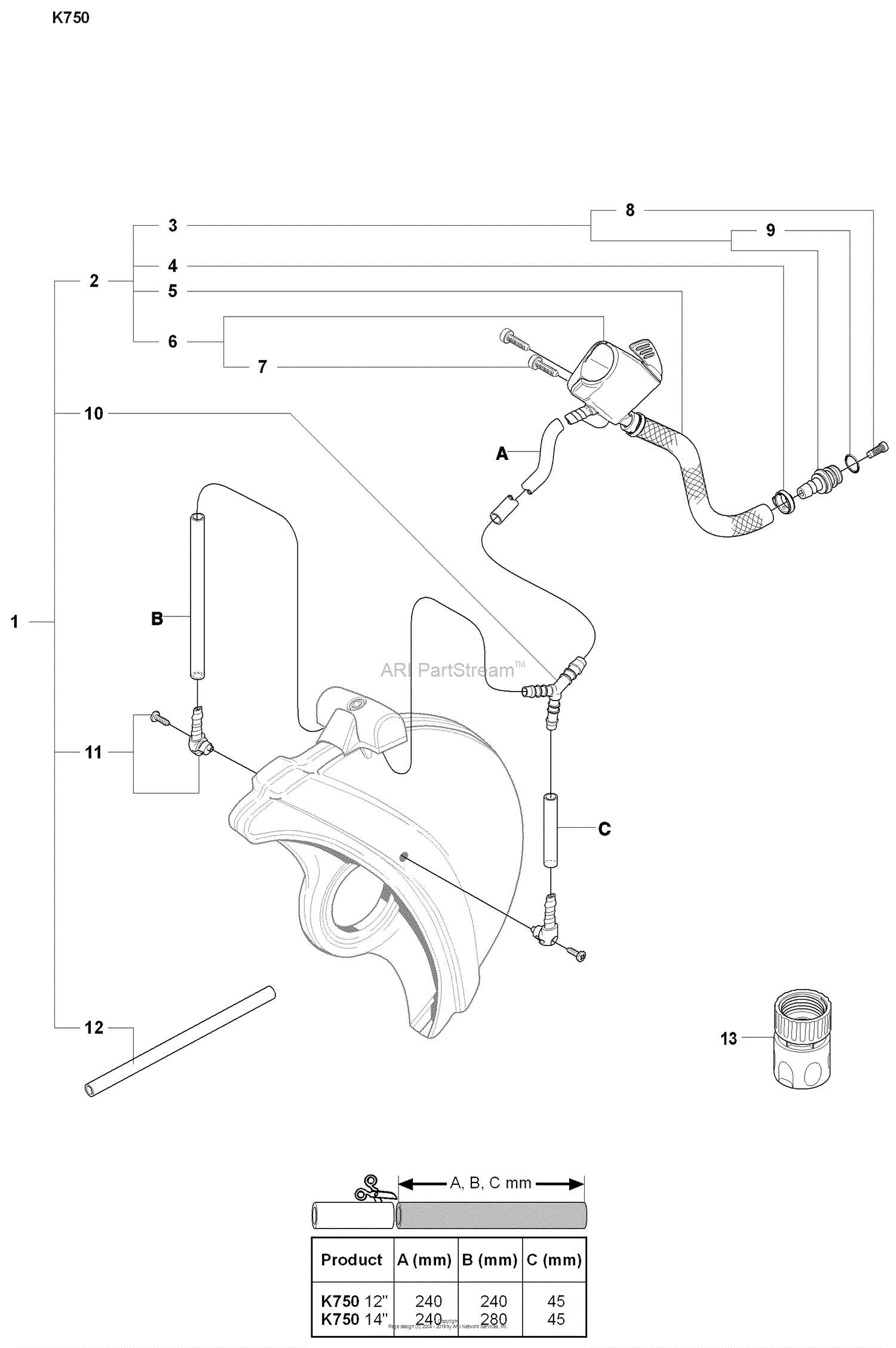 garden hose parts diagram