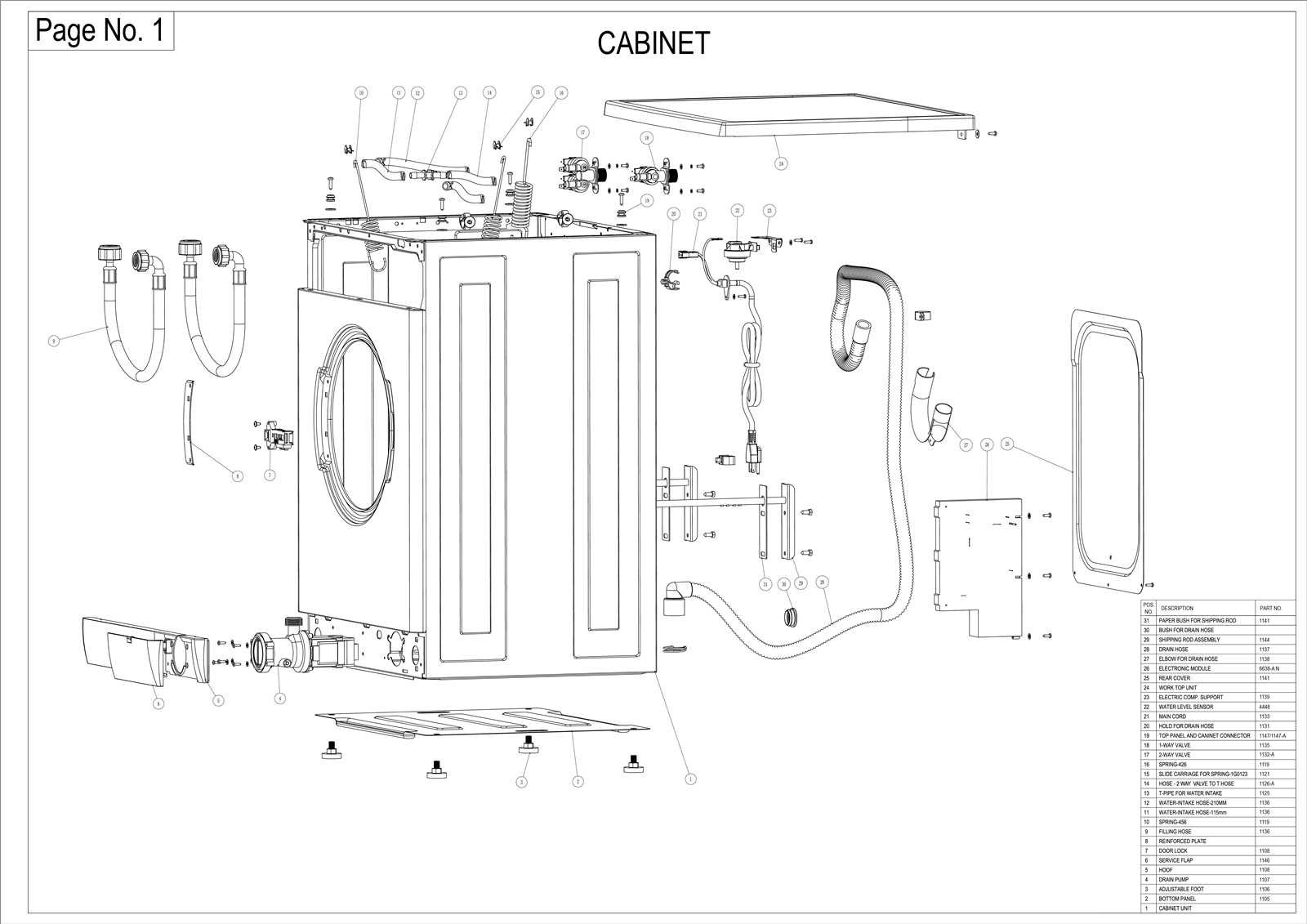 ge front load washer parts diagram