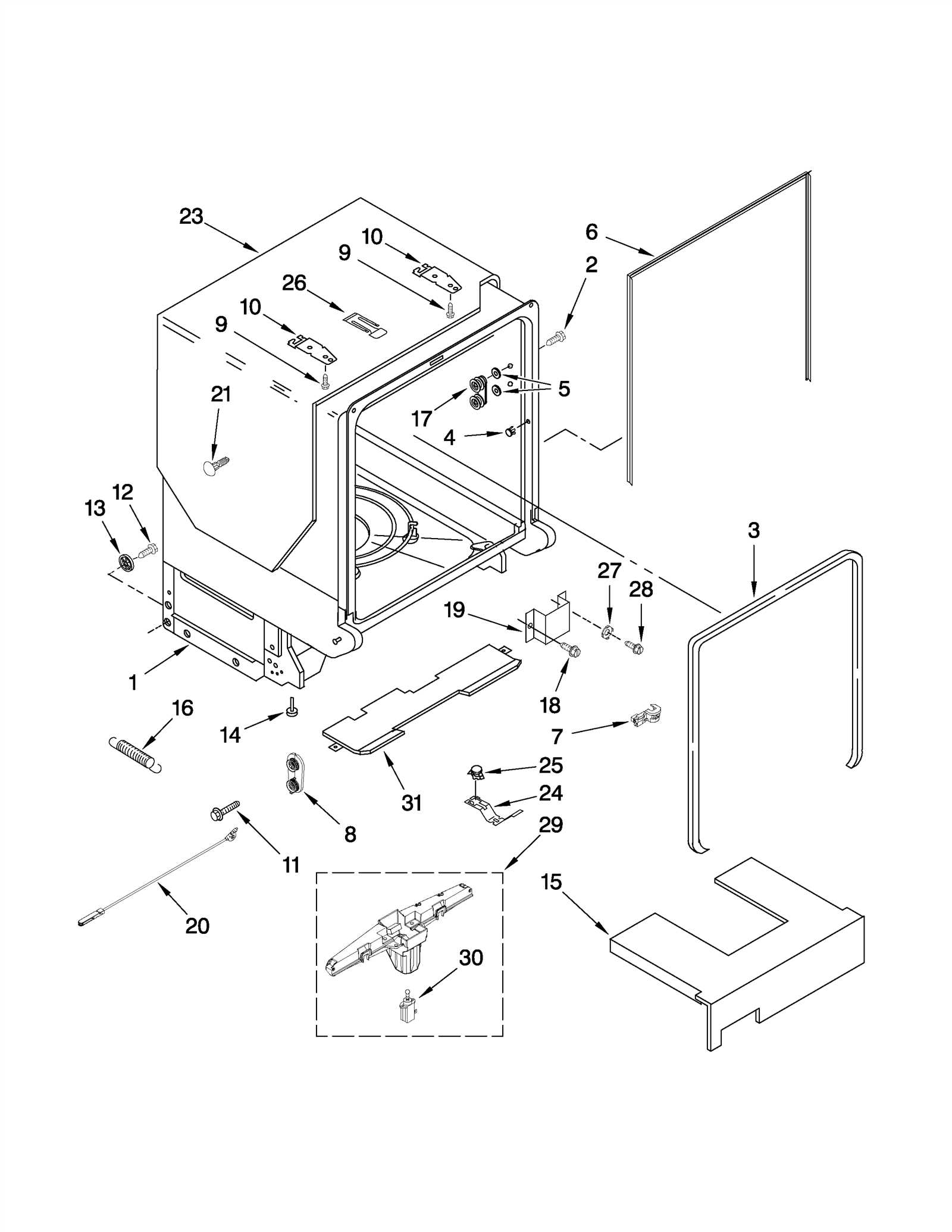 ge nautilus dishwasher parts diagram