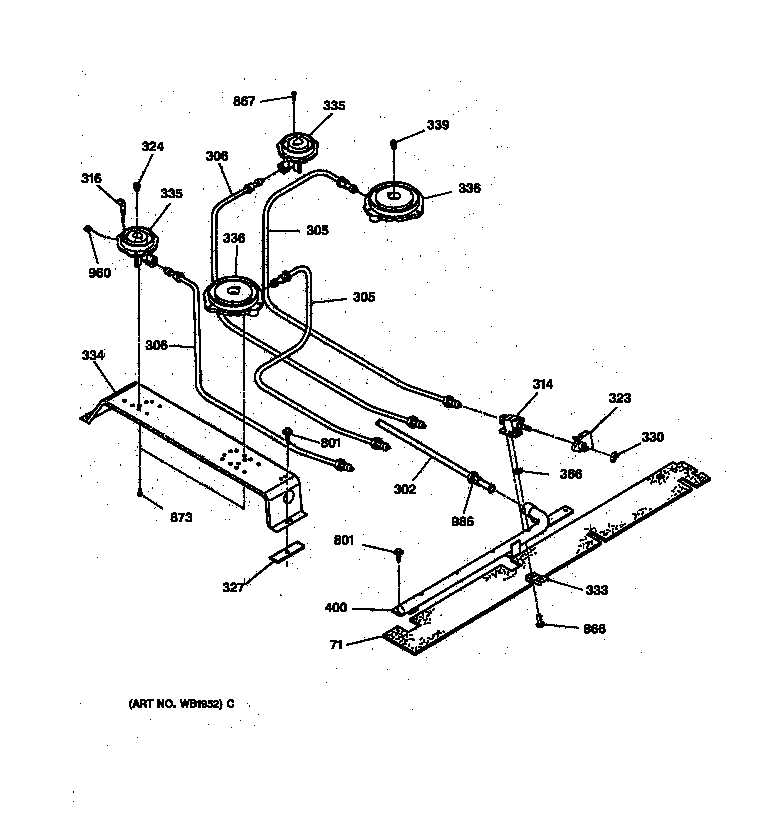 ge profile gas cooktop parts diagram