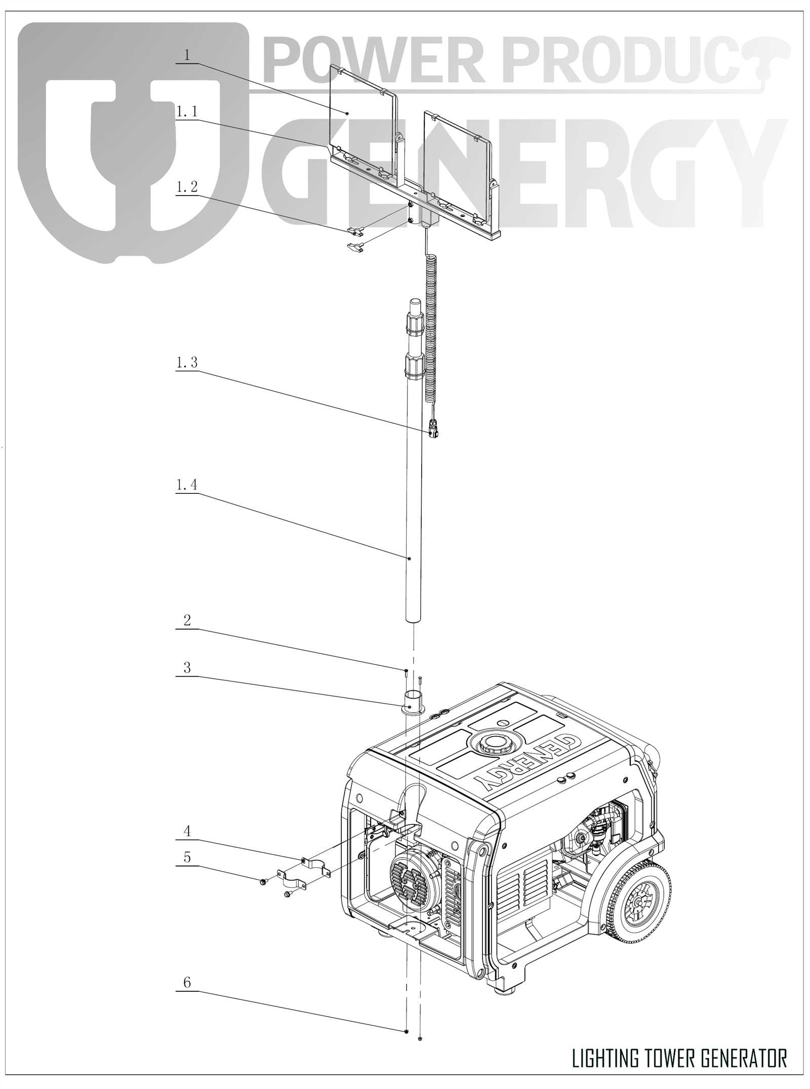 generac gp3300 parts diagram