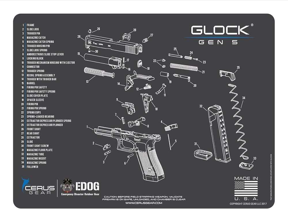 glock 19 gen 3 parts diagram