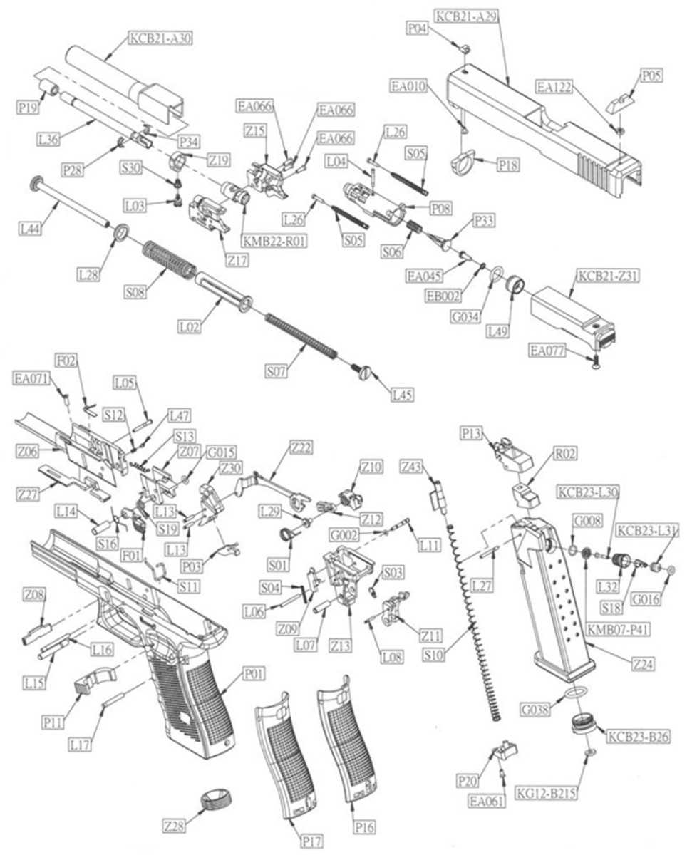 glock parts diagram gen 3