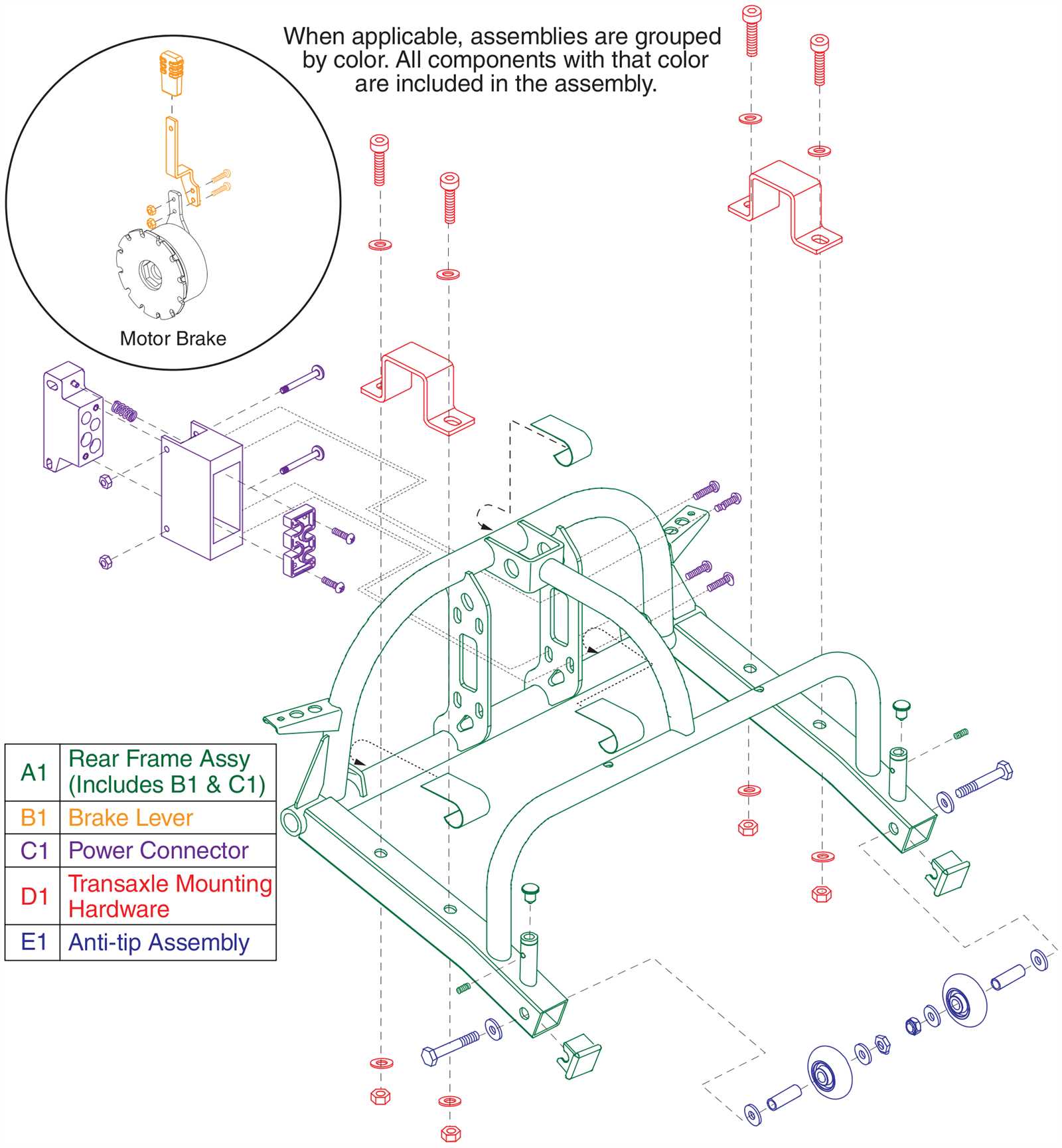 gogo scooter parts diagram