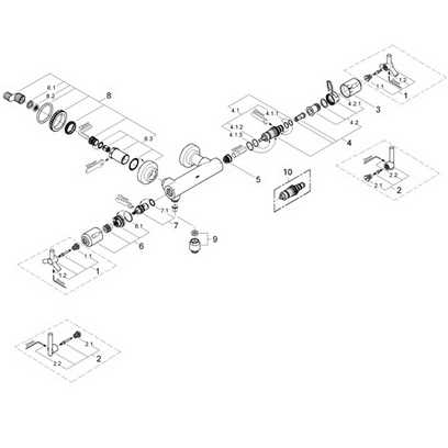 grohe shower valve parts diagram