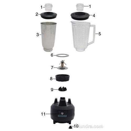 hamilton beach blender parts diagram