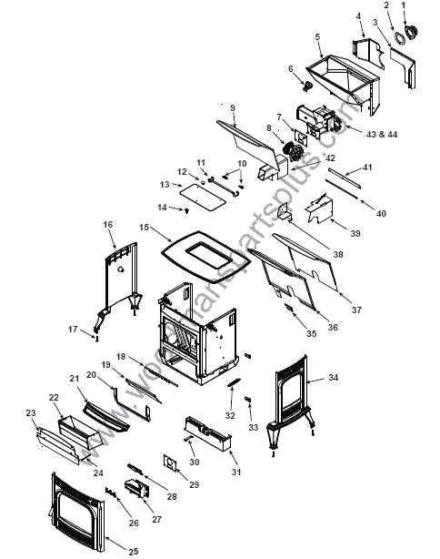 harman pellet stove parts diagram