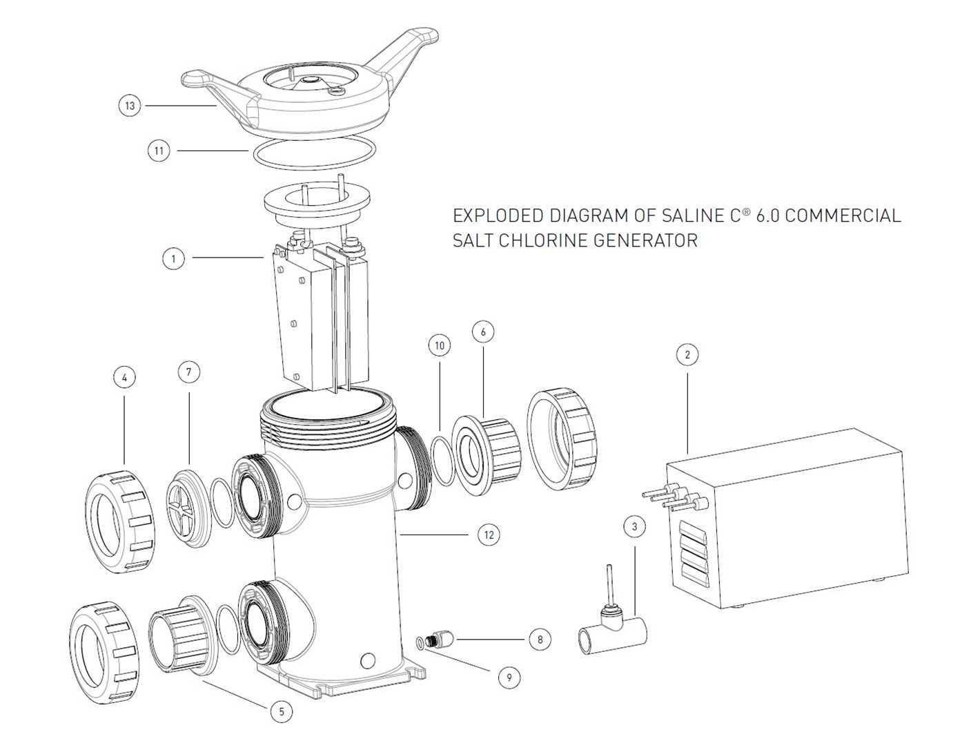 hayward chlorinator parts diagram