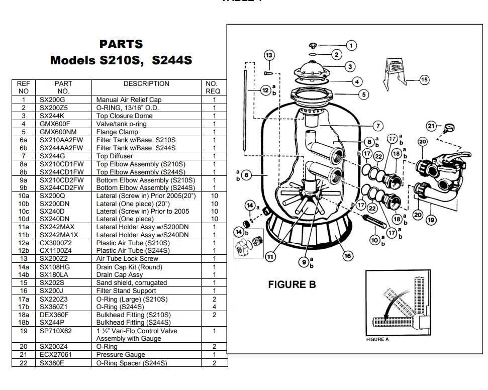 hayward filter parts diagram