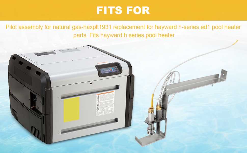 hayward h series pool heater parts diagram