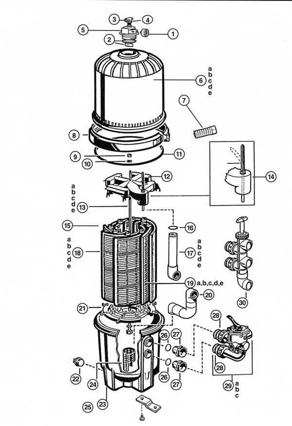 hayward pool filter parts diagram