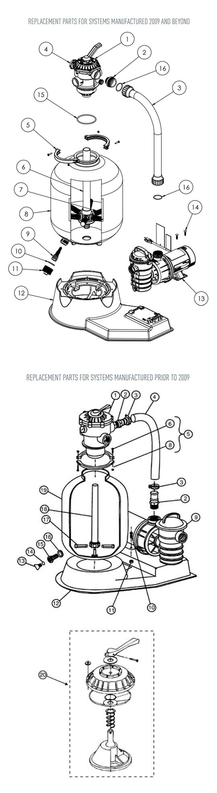 hayward pool sand filter parts diagram