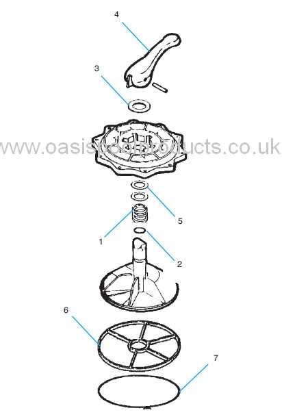 hayward vari flo valve parts diagram