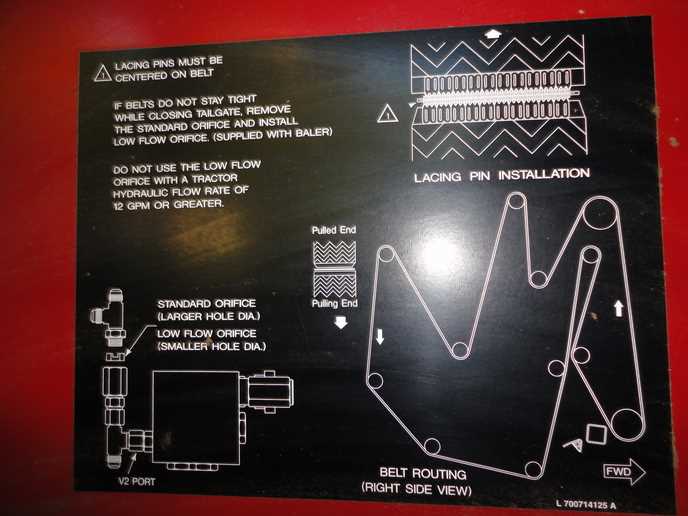 hesston 530 round baler parts diagram