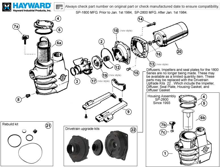 high flo gold series pump parts diagram