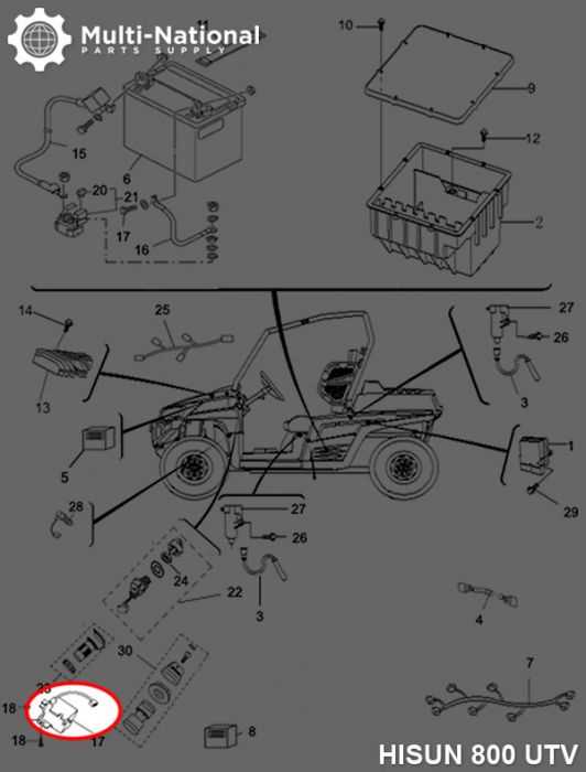 hisun 700 utv parts diagram