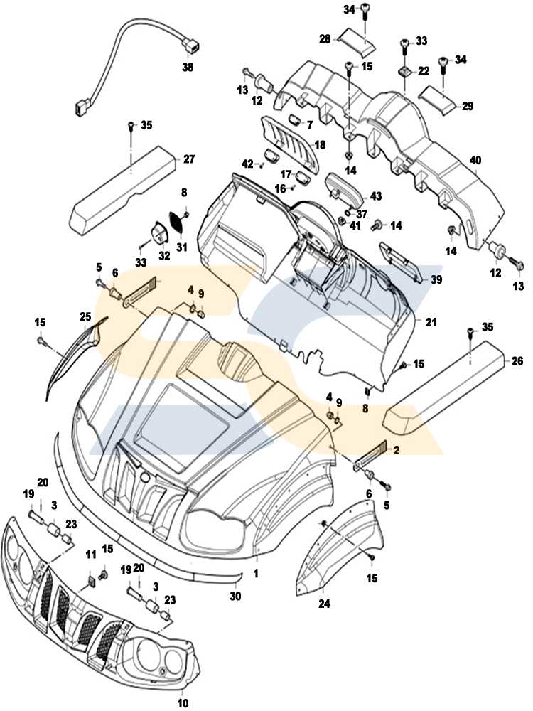 hisun 700 utv parts diagram