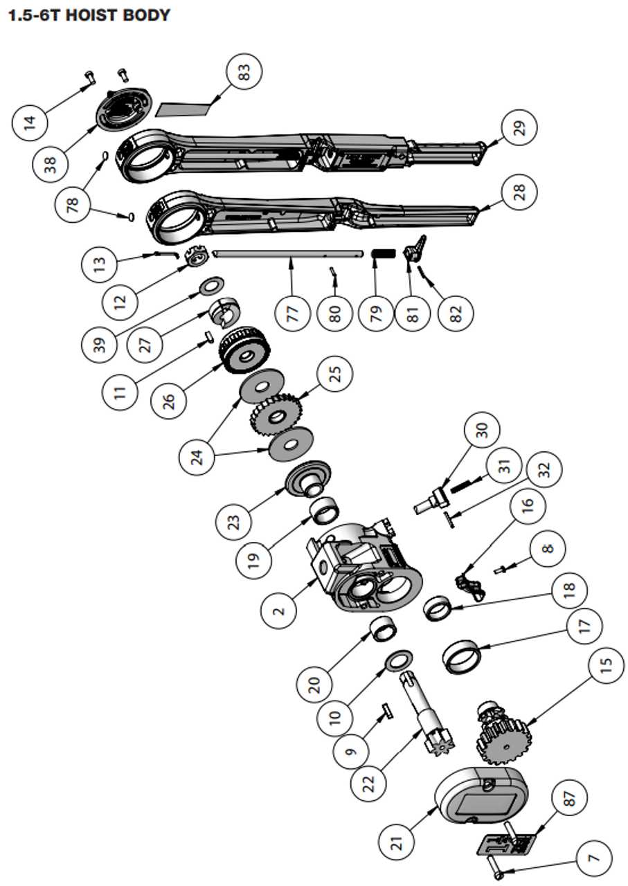 hoist parts diagram