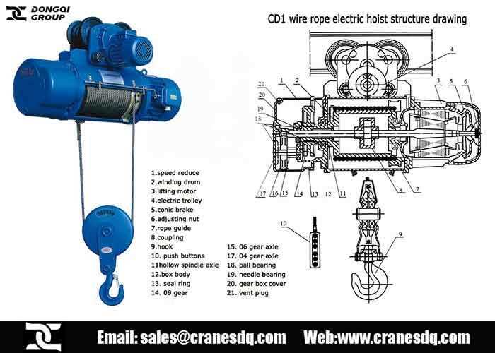 hoist parts diagram