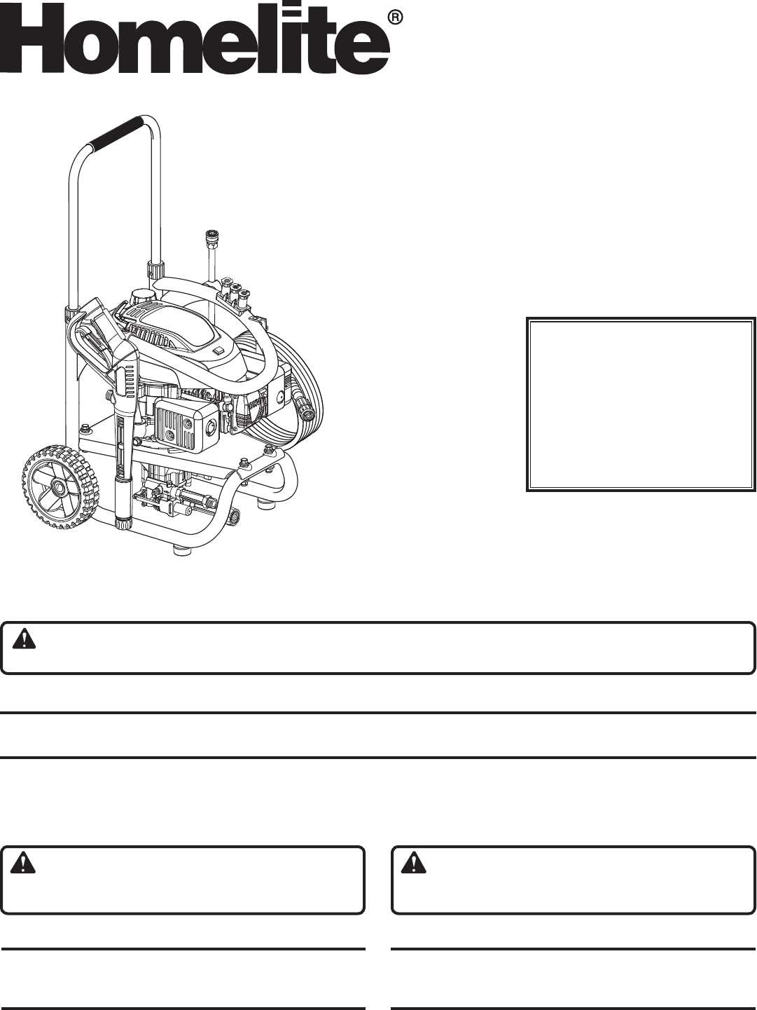 homelite 2700 psi pressure washer parts diagram