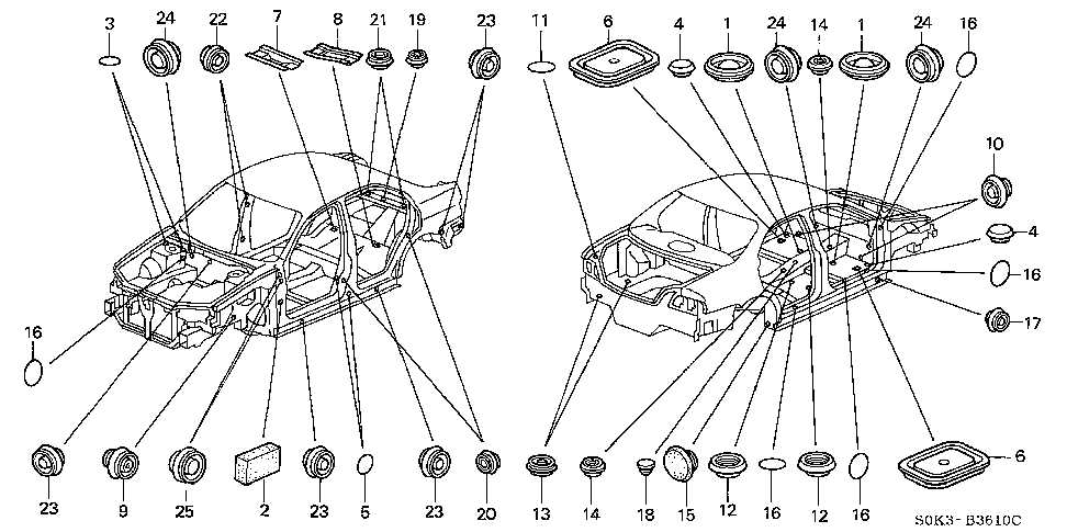 honda accord body parts diagram