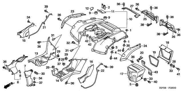 honda foreman 450 parts diagram