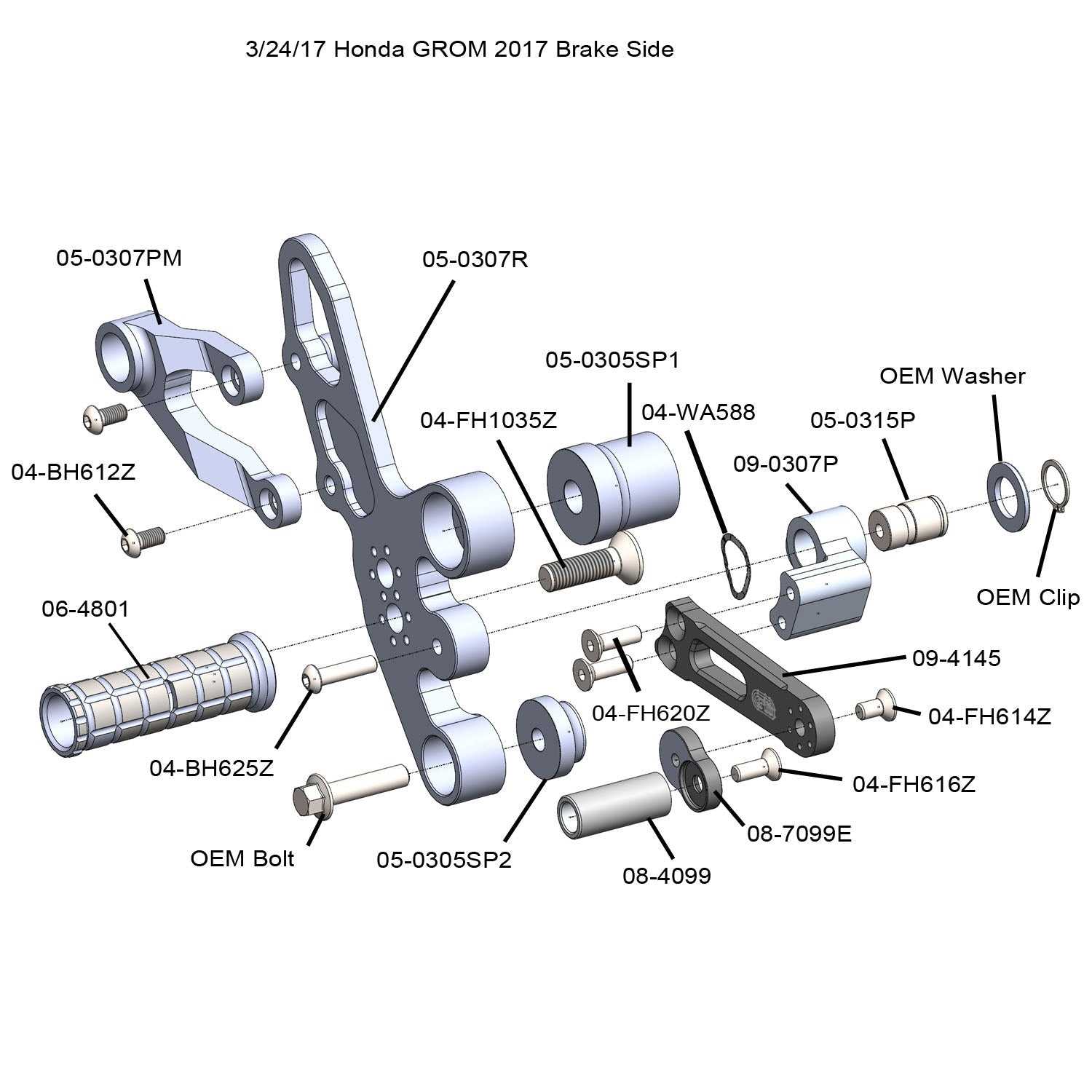 honda grom parts diagram