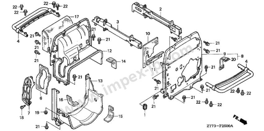 honda odyssey body parts diagram