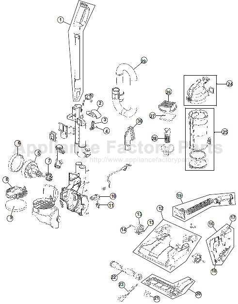 hoover power scrub elite parts diagram