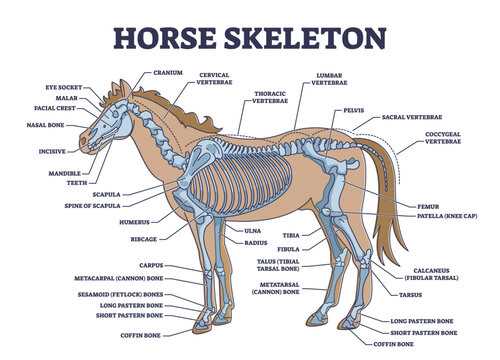 horse diagram of body parts