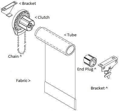 hunter douglas silhouette parts diagram