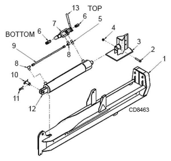 huskee log splitter parts diagram