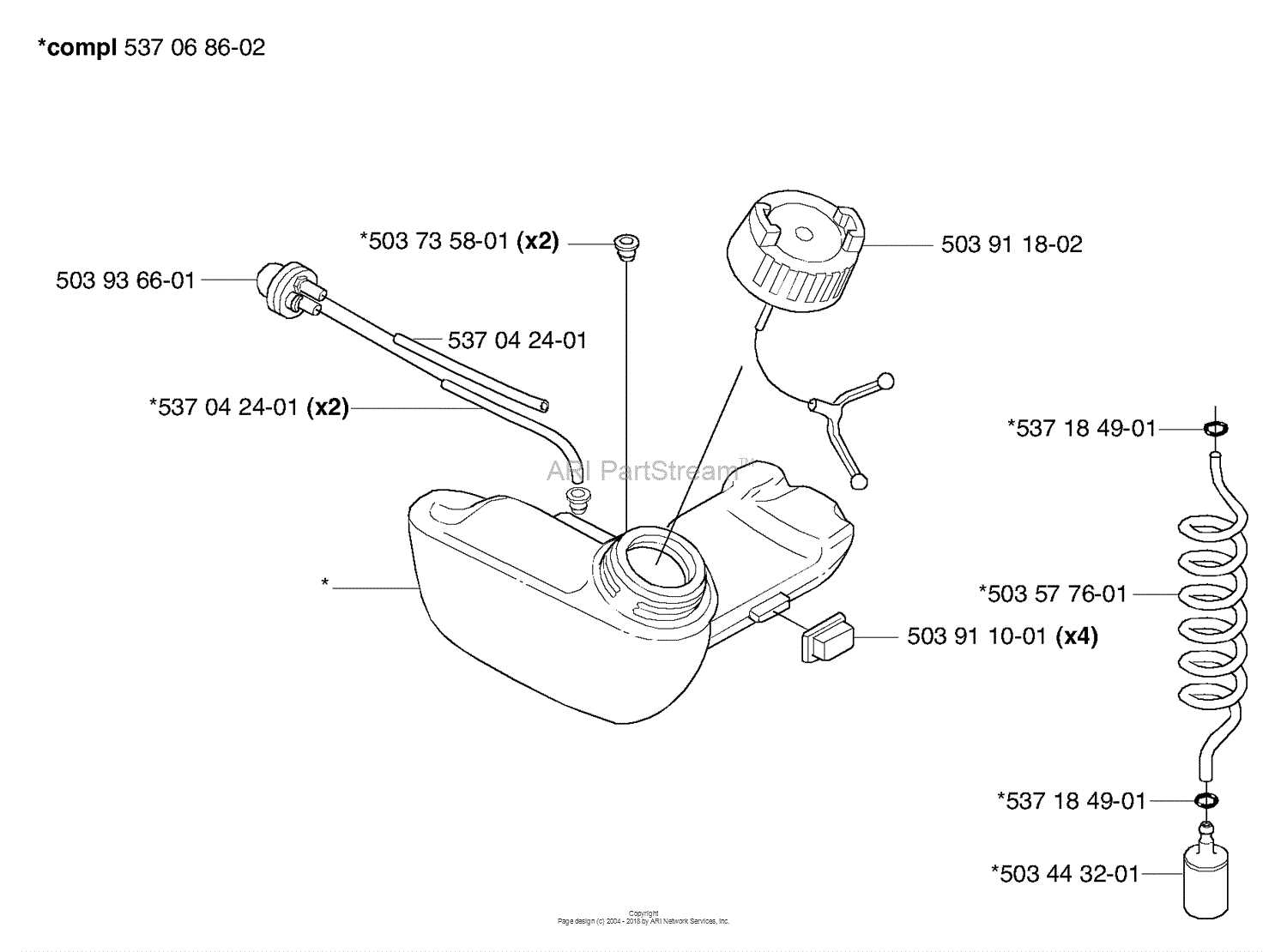 husqvarna 223l trimmer parts diagram