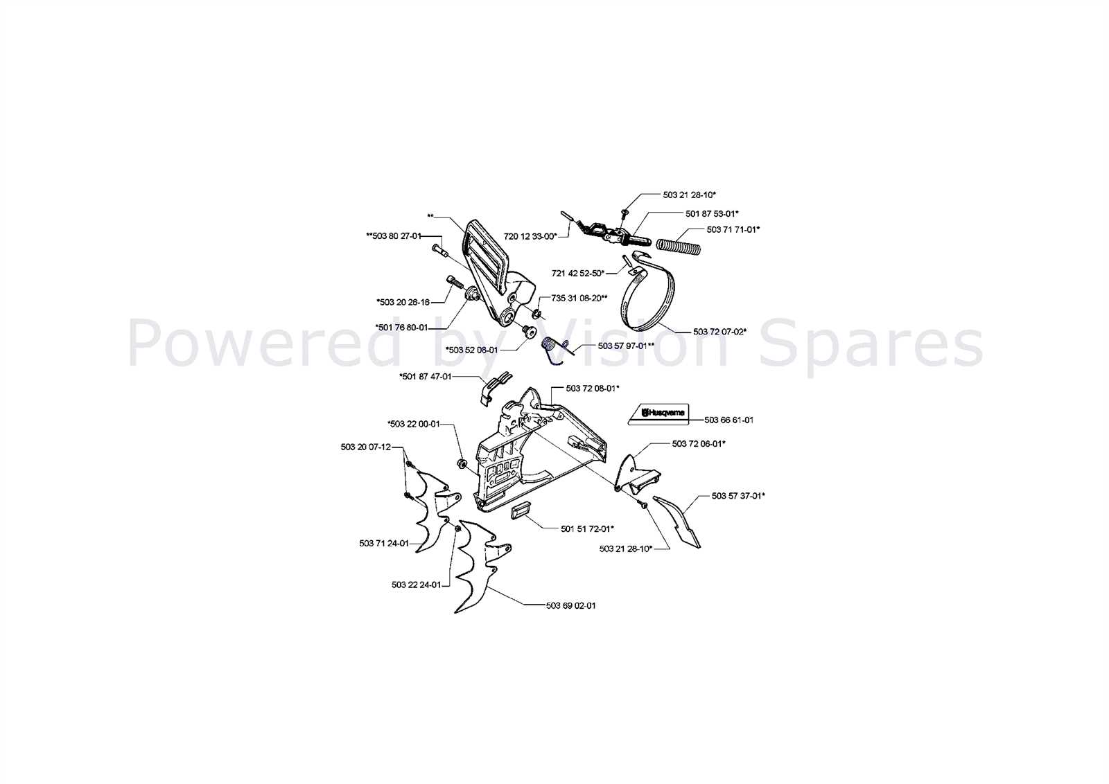 husqvarna 395xp parts diagram