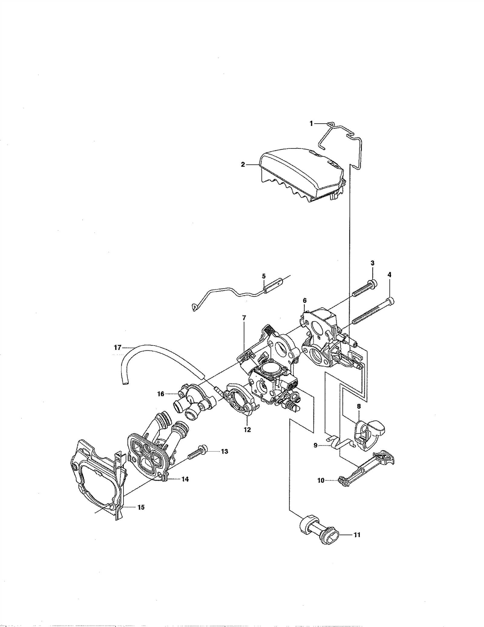 husqvarna 450 chainsaw parts diagram