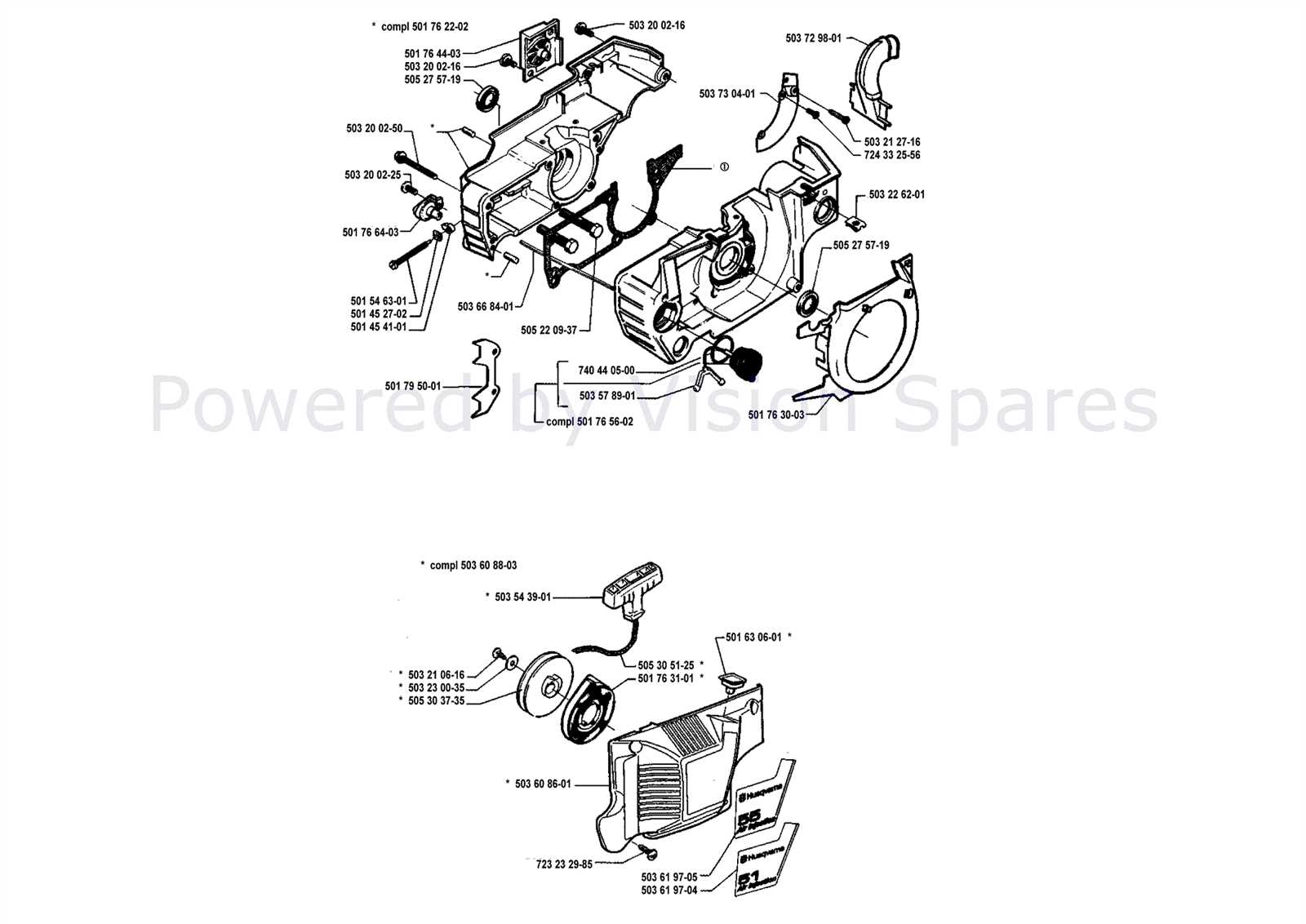 husqvarna 51 parts diagram