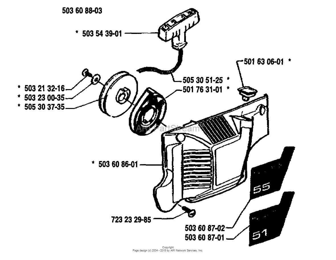 husqvarna 55 parts diagram