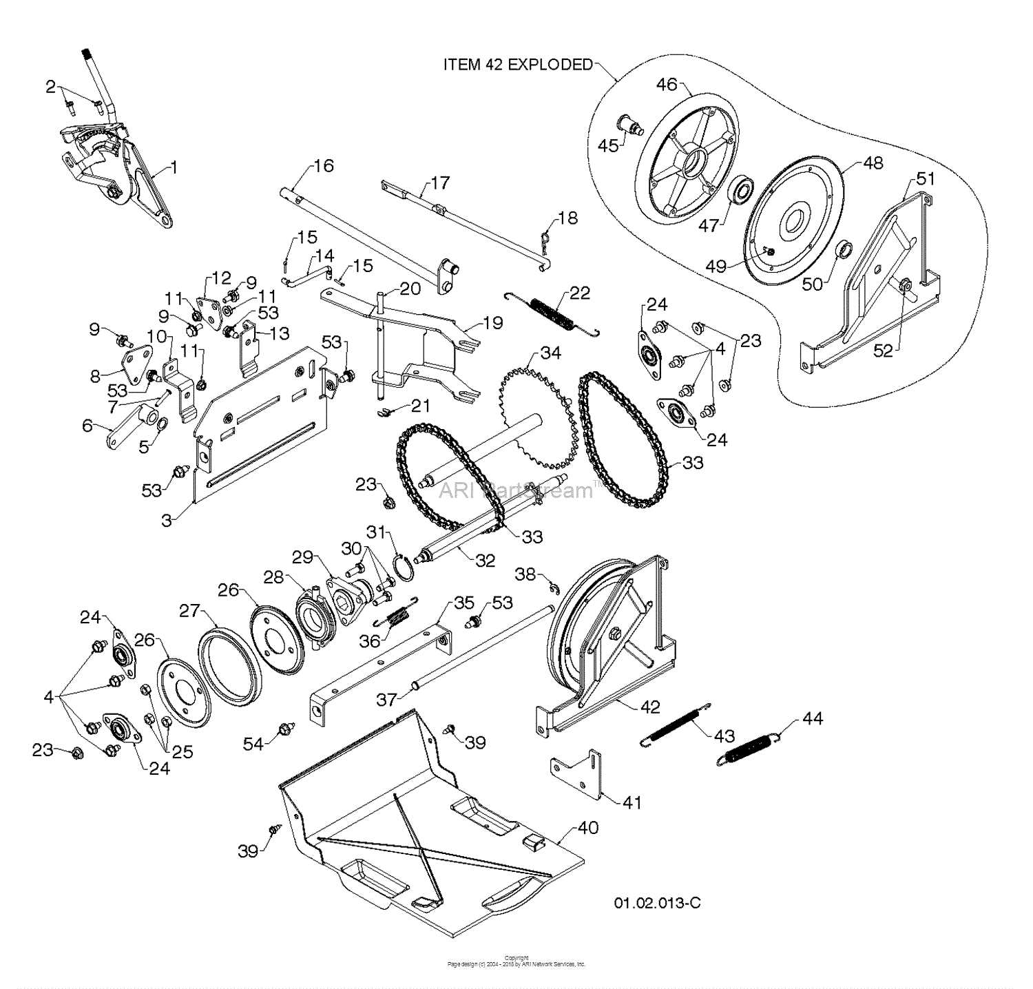 husqvarna snowblower parts diagram