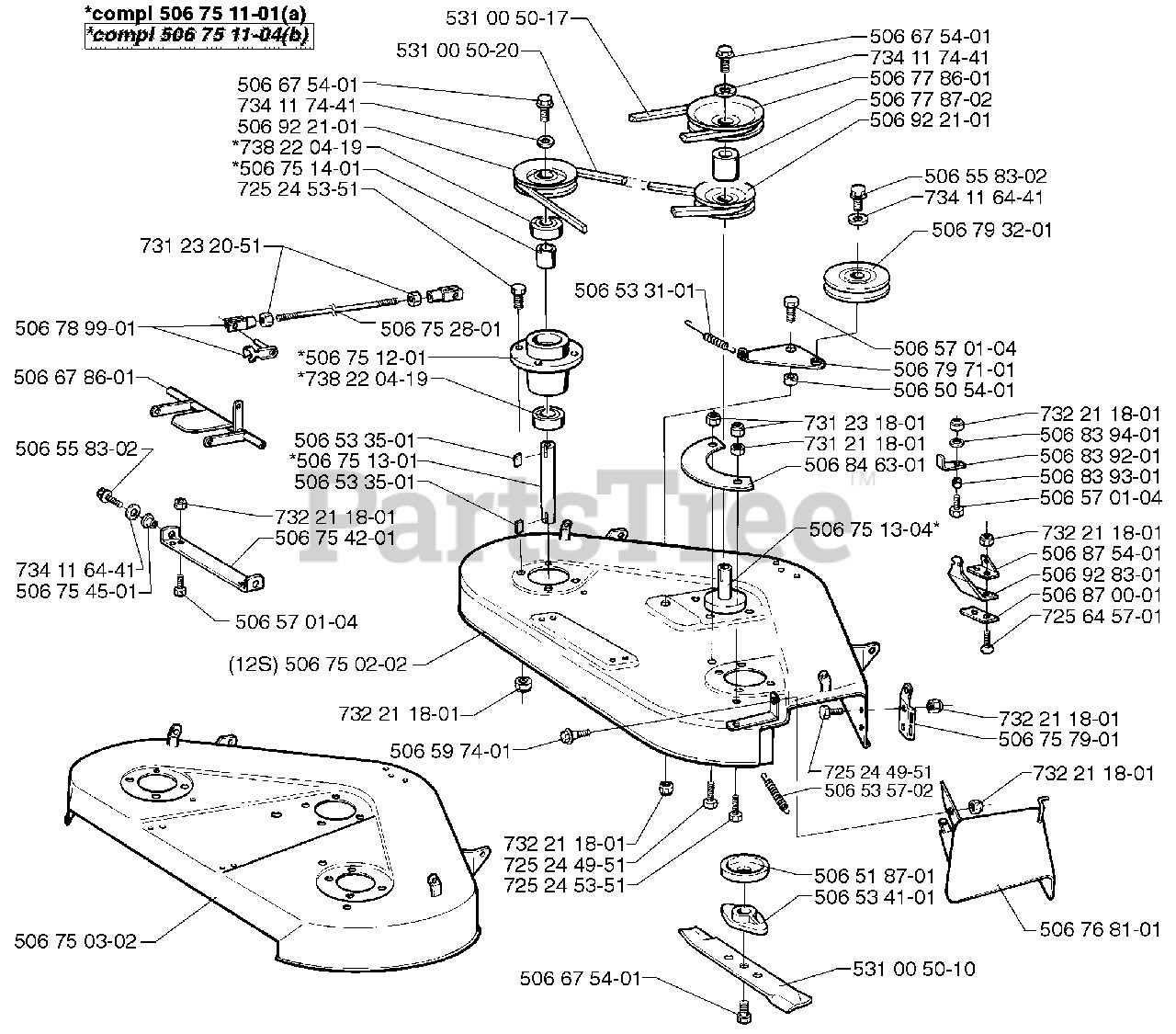 husqvarna yth20k46 parts diagram