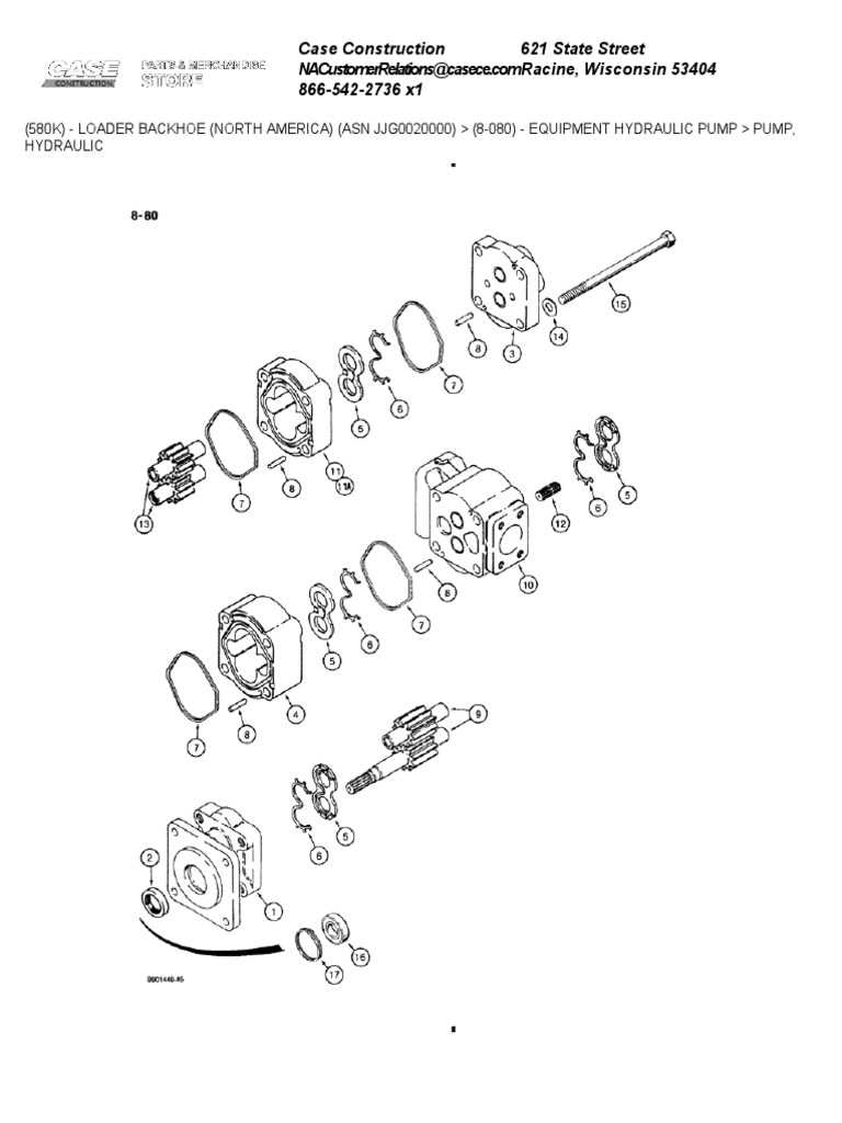 hydraulic case 580 backhoe parts diagram