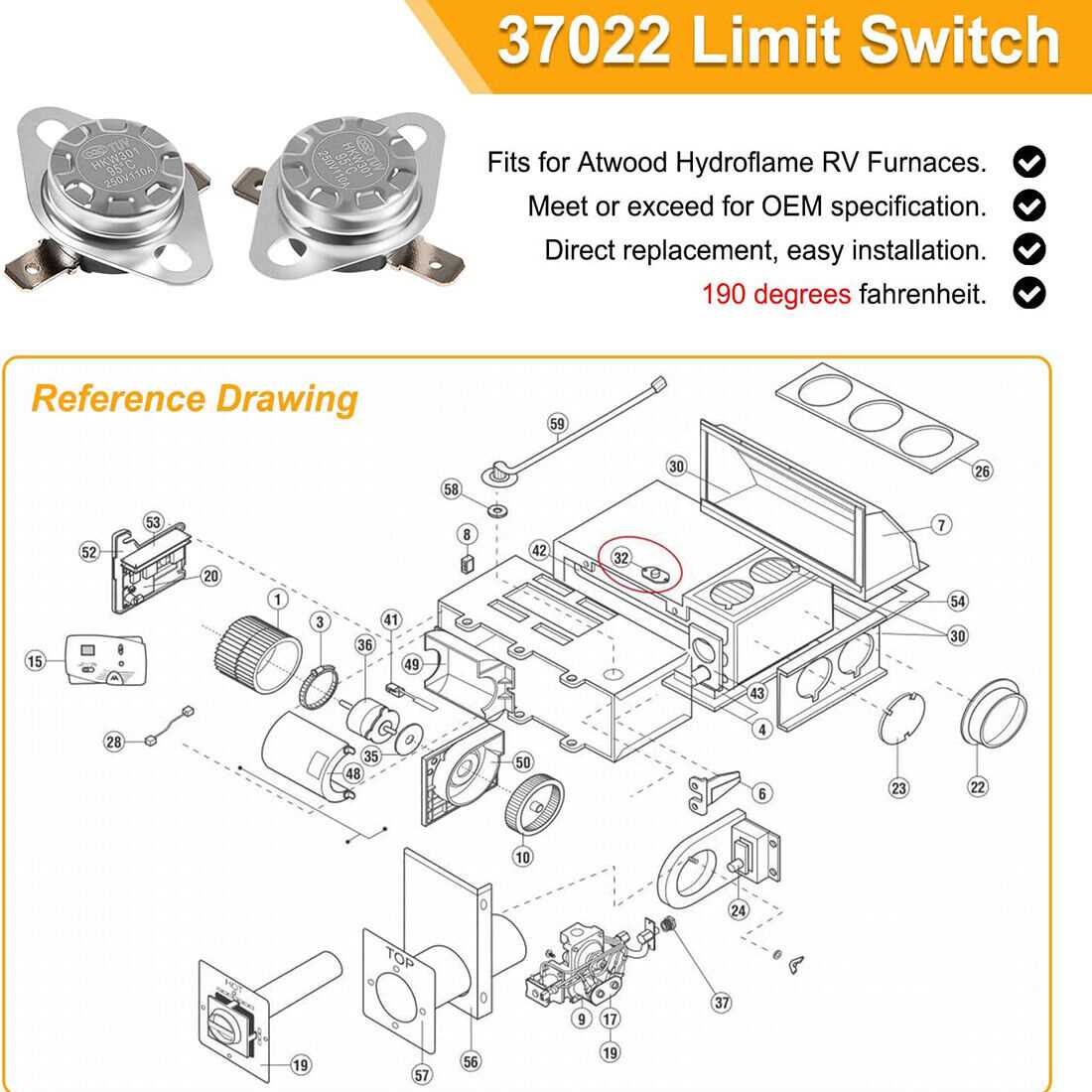 hydro flame furnace parts diagram