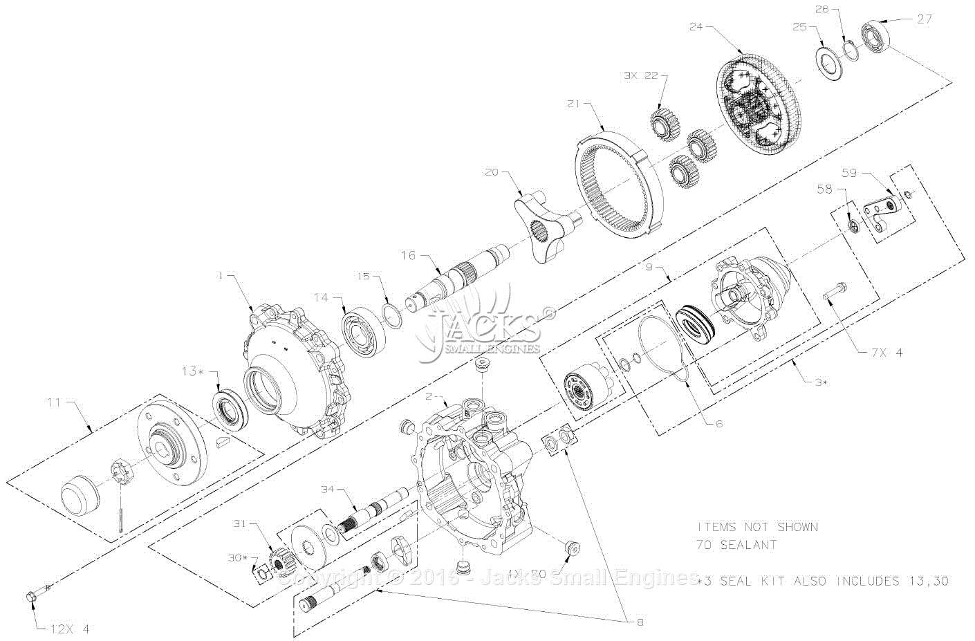 hydro gear parts diagram