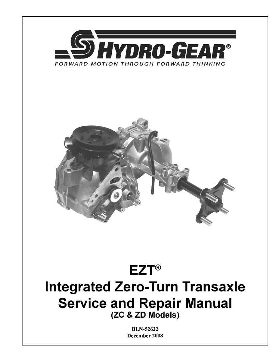 hydro gear zt 5400 parts diagram