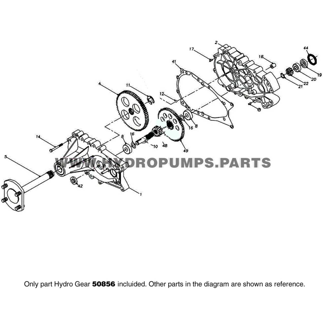 hydro gear zt 5400 parts diagram