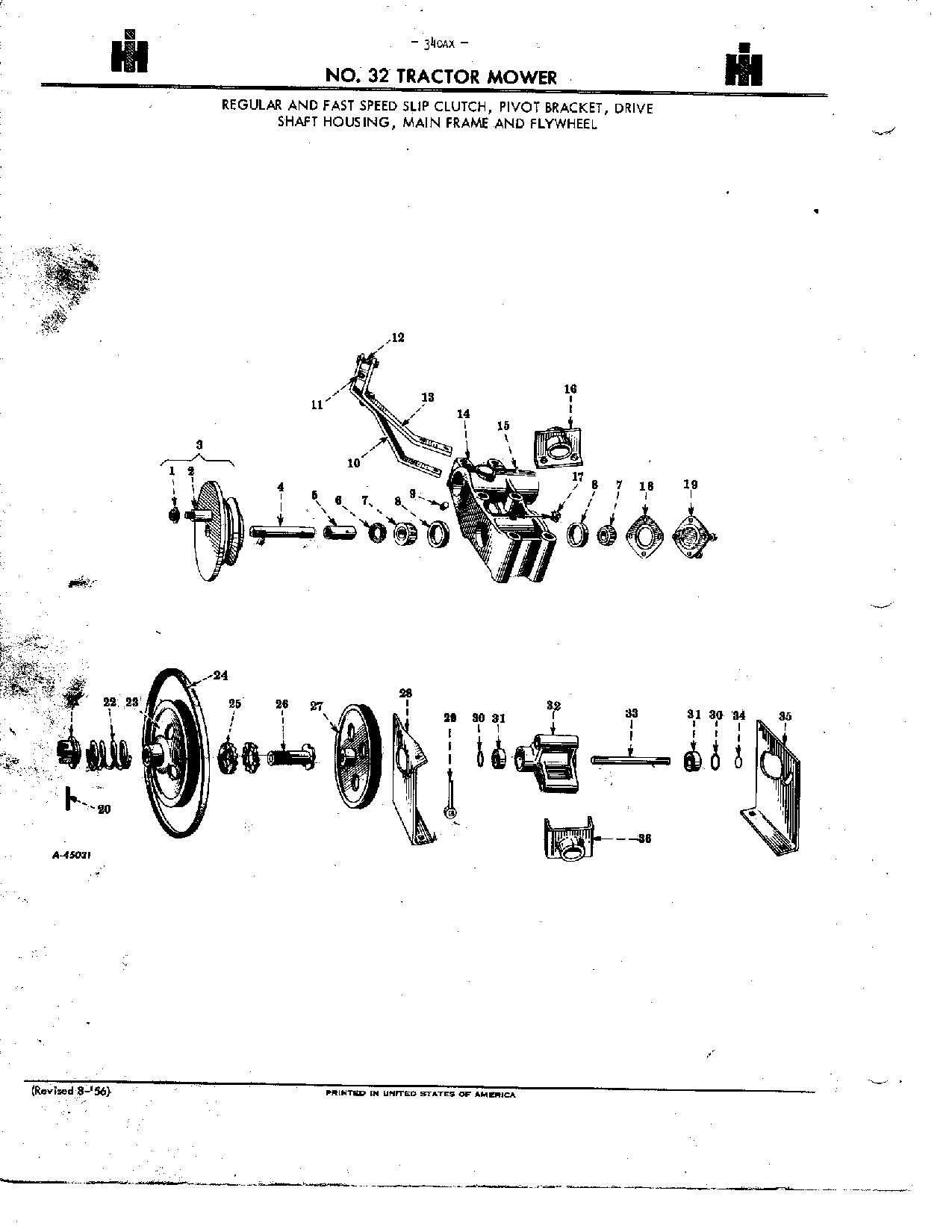 ih 1300 sickle mower parts diagram