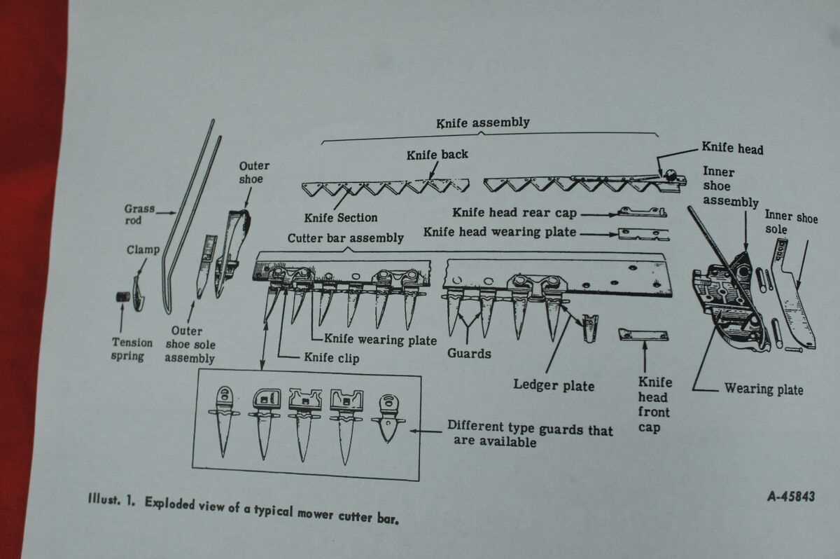 ih 1300 sickle mower parts diagram