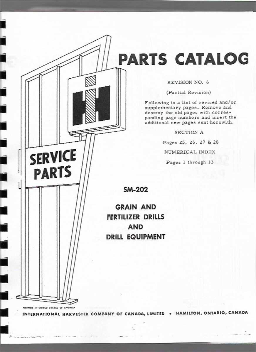 international 510 grain drill parts diagram