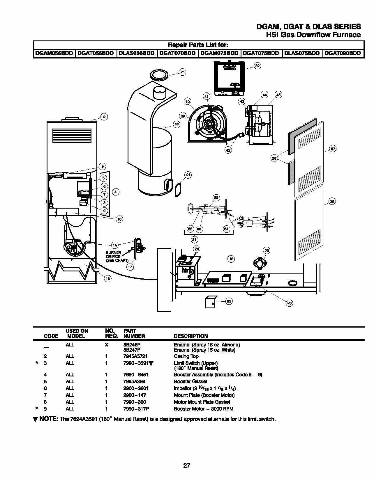 intertherm furnace parts diagram