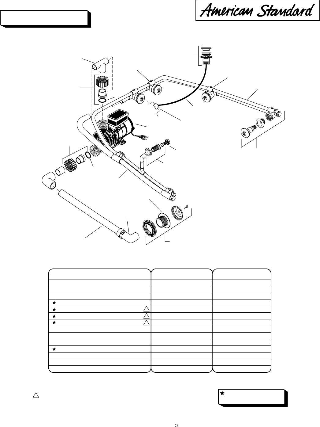 jacuzzi whirlpool bath parts diagram