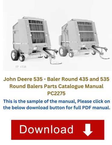 jd 535 baler parts diagram